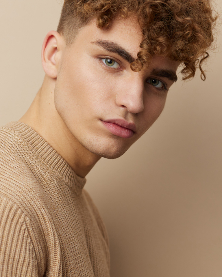 a man looking at the camera