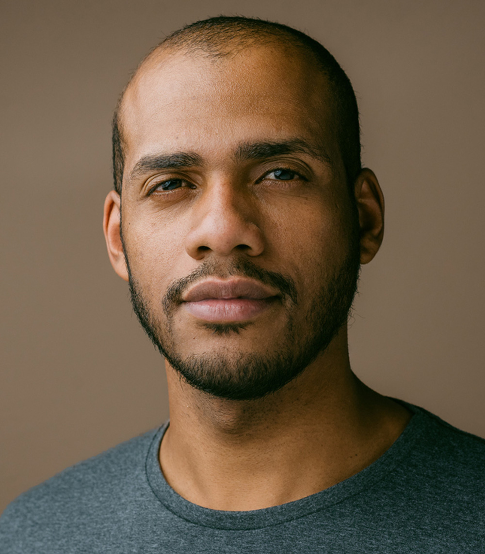 a man looking at the camera