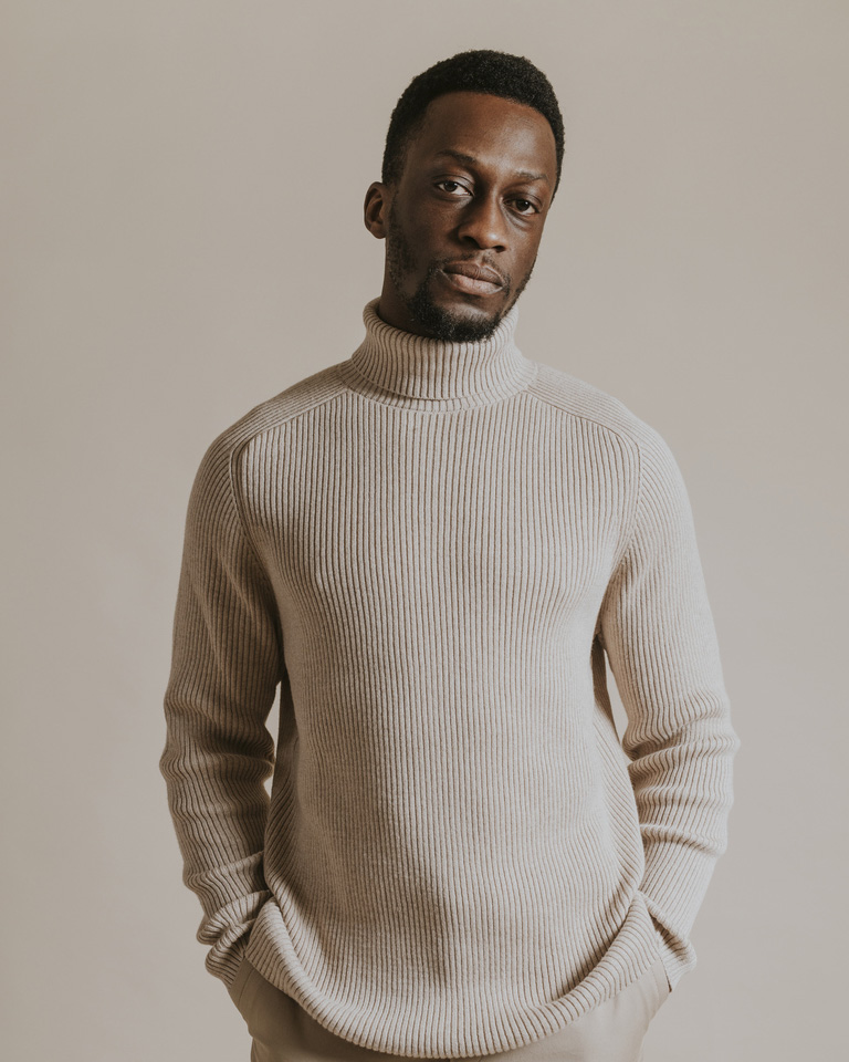 a man looking at the camera