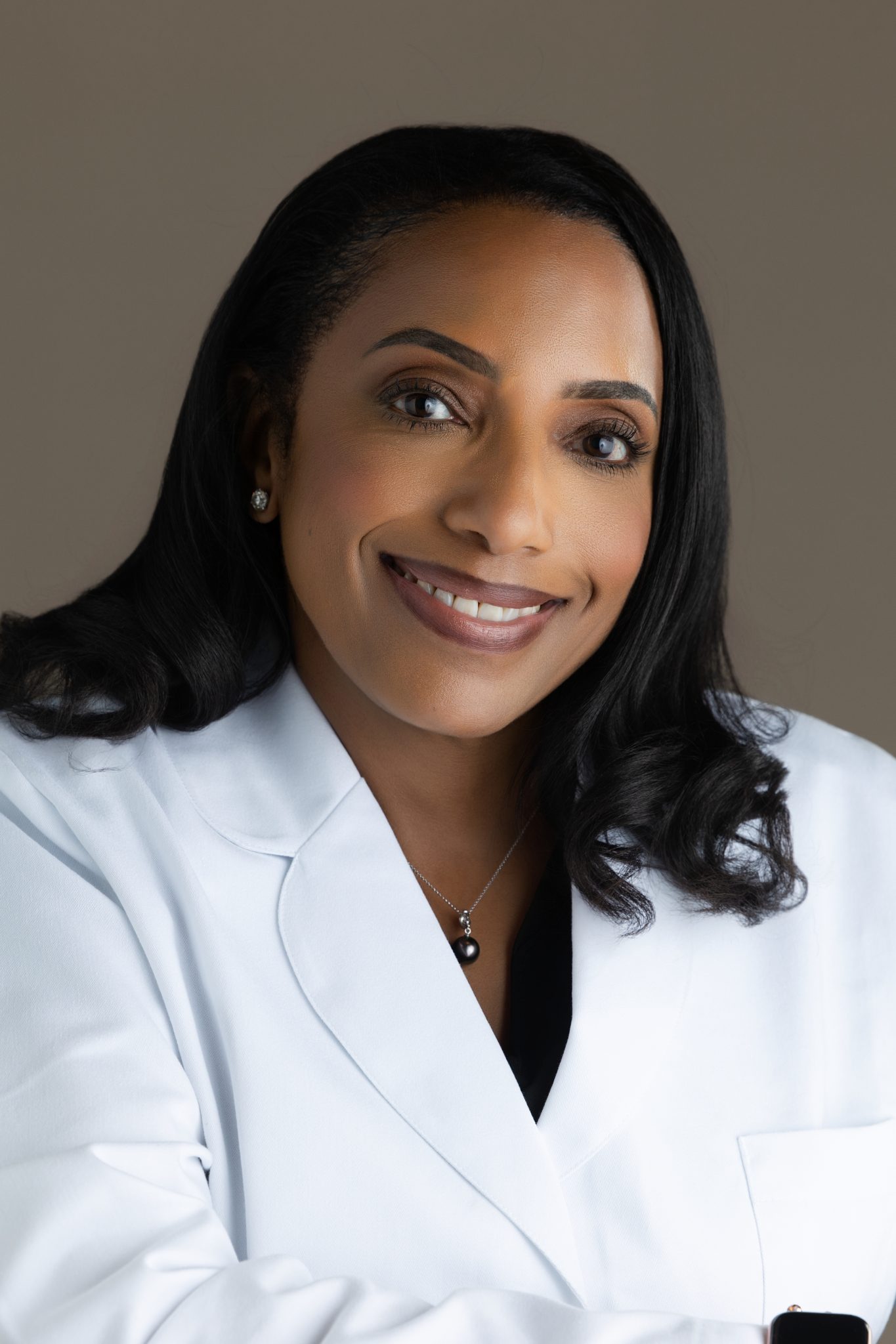 a woman smiling for the camera